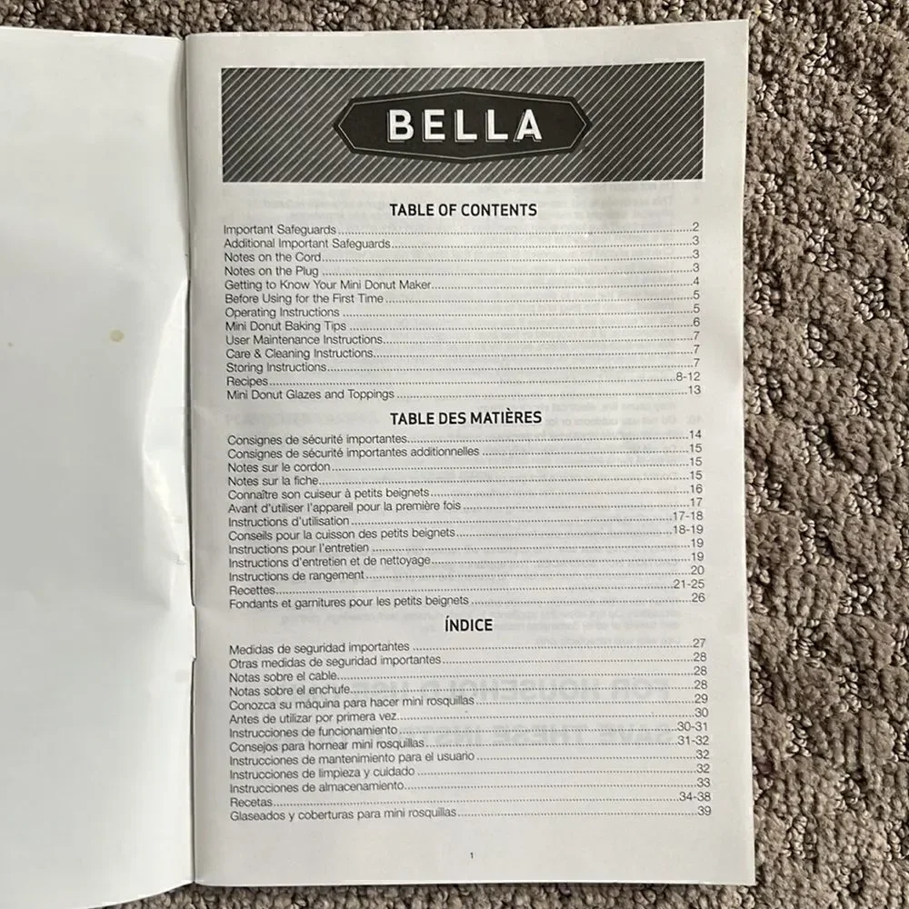 Bella mini donut